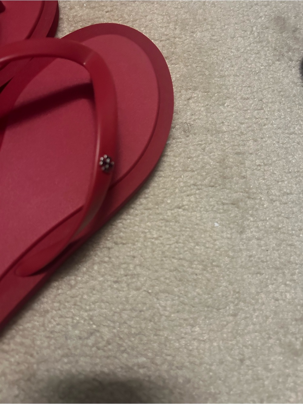 NWT TORY BURCH KIRA padded flip flops in TORY RED!!! - Picture 15 of 16
